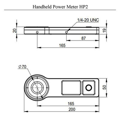 Medidor portátil de potência a laser Faixa de comprimento de onda 0,19 - 25µm/10mW-2W 0,5-50W