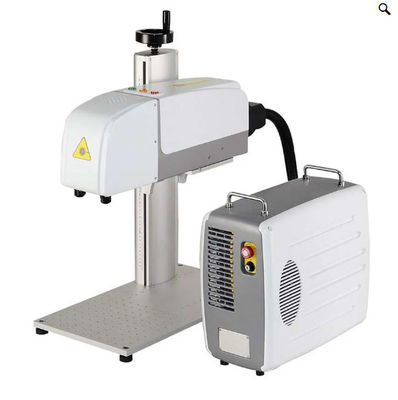 Máquina marcadora a laser de fibra 3D 50W para superfície curvada de metal de aço inoxidável
