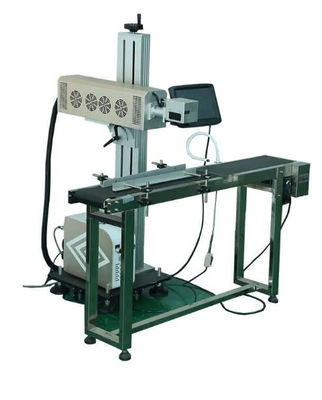 Máquina de marcação a laser CO2 CCD de reconhecimento visual marcador a laser voador para metal